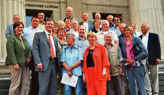Gruppenbild mit Ministerprsident Christian Wulff